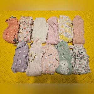 0-3 Month Baby Girl Sleepers